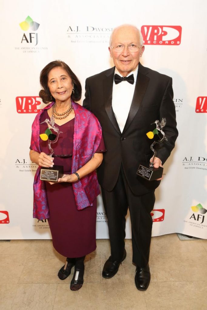 Patricia Chin Honored at American Friends of Jamaica Humming Bird Gala 2
