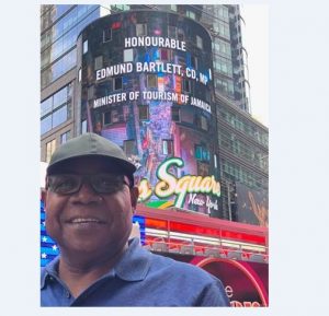 Times Square NYC Welcomes Jamaica's Minister of Tourism