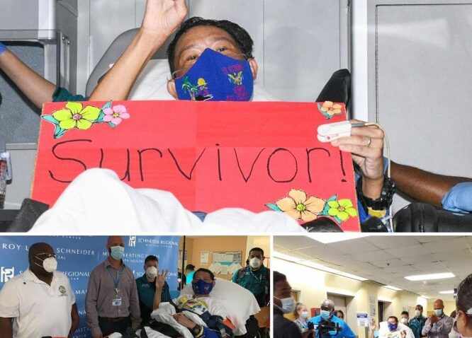 COVID-19 Patient Heads Home After Miraculous Recovery in the U.S. Virgin Islands