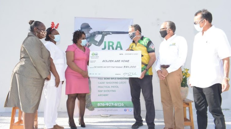 Golden Age Home in Franklyn Town Receives Gift of Cheer from the Jamaica Rifle Association1