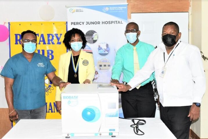Percy Junor Hospital Receives $800,000.00 Autoclave Machine From Rotary Club