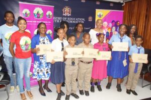 Children Hunt For Easter Tablets Toots Foundation Partners With Youths For Excellence And Ministry Of Education And Youth!1