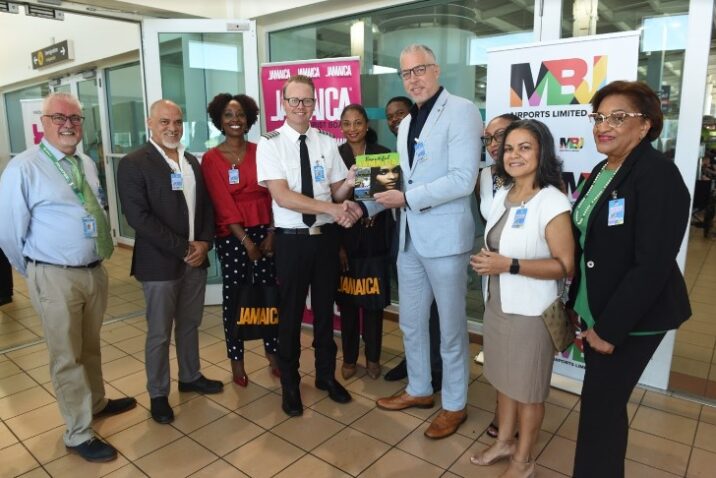 Jamaica Welcomes Inaugural Frontier Flightfrom Dallas Fort Worth To Montego Bay