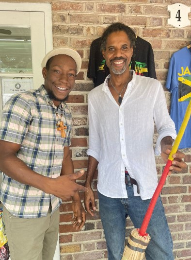 Jamaican Reggae Star Jahdon Ventures into Broom-making3
